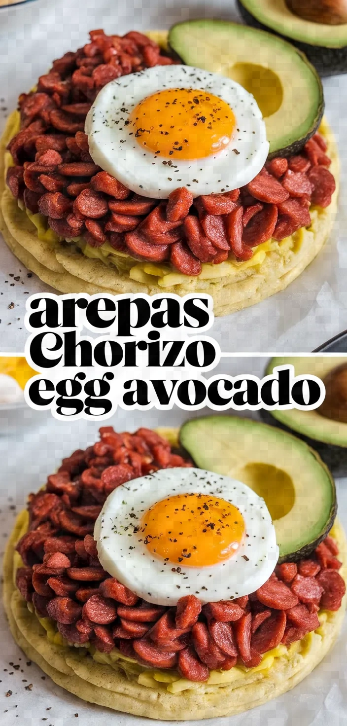 Arepas Chorizo Egg Avocado Recipe