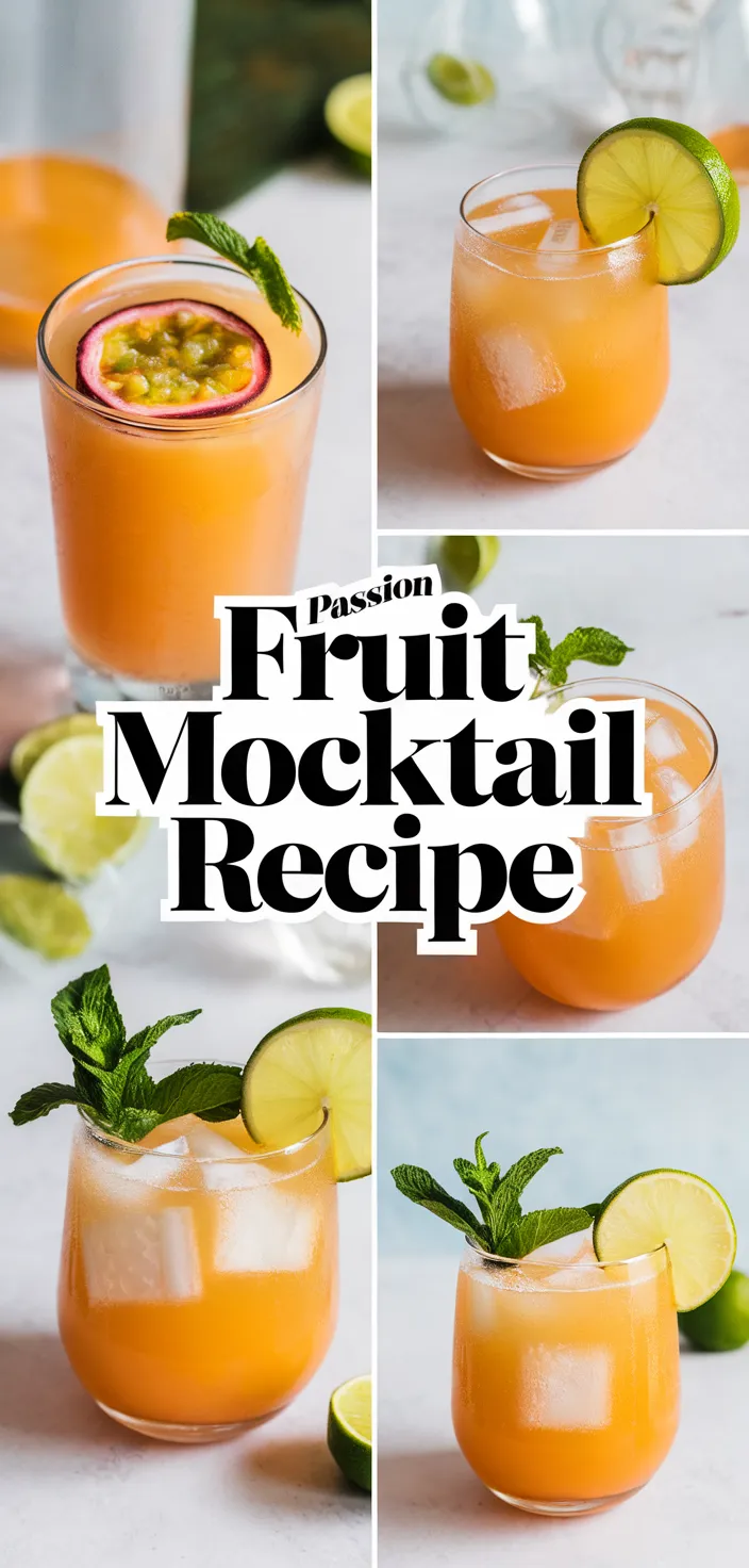 A photo of Passion Fruit Mocktail Recipe