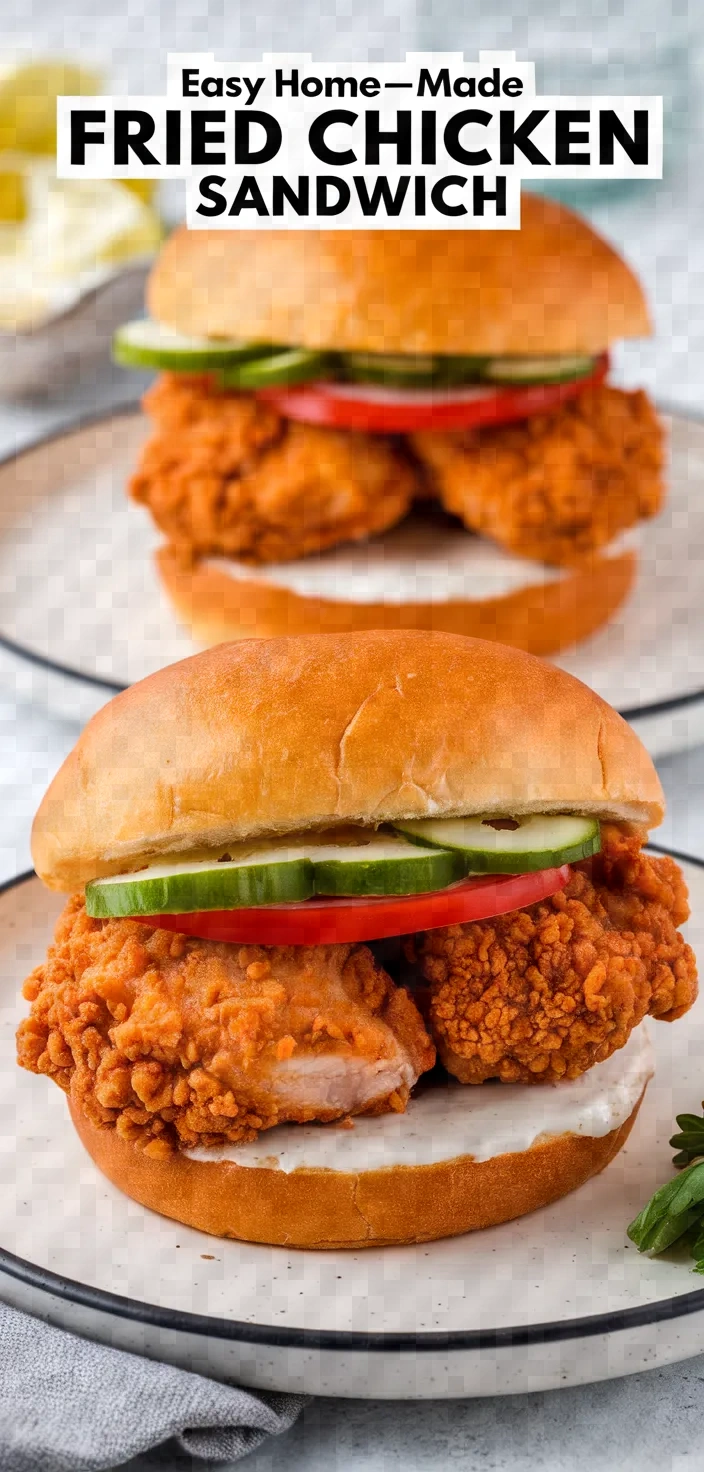 Photo of Easy Homemade Fried Chicken Sandwich Recipe