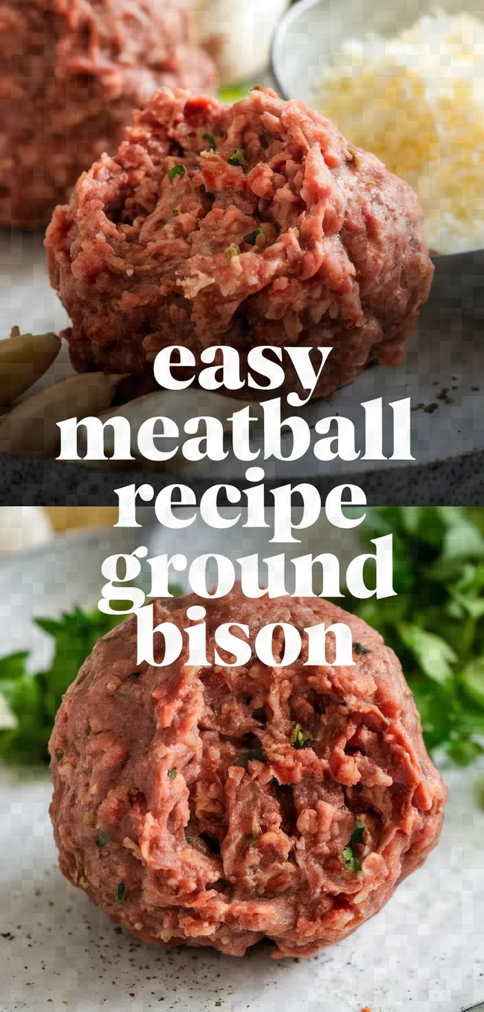 Easy Meatball Recipe Ground Bison