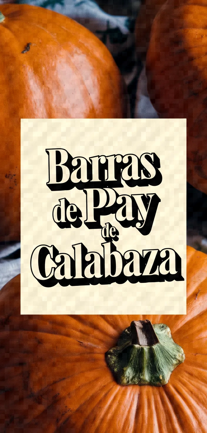 Photo of Barras De Pay De Calabaza Recipe