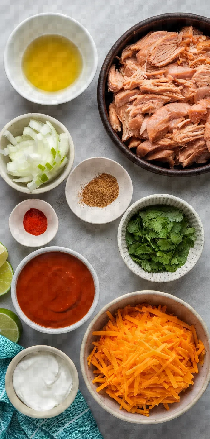 Ingredients photo for Chipotle Chicken Enchiladas Recipe