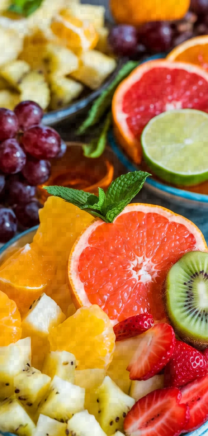 Ingredients photo for Citrus And Honey Fruit Salad Recipe