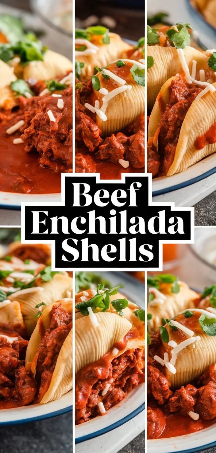 A photo of Beef Enchilada Stuffed Shells Recipe