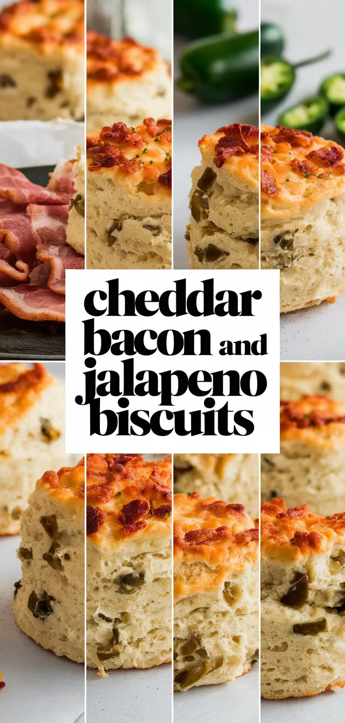 A photo of Cheddar Bacon And Jalapeno Biscuits Recipe