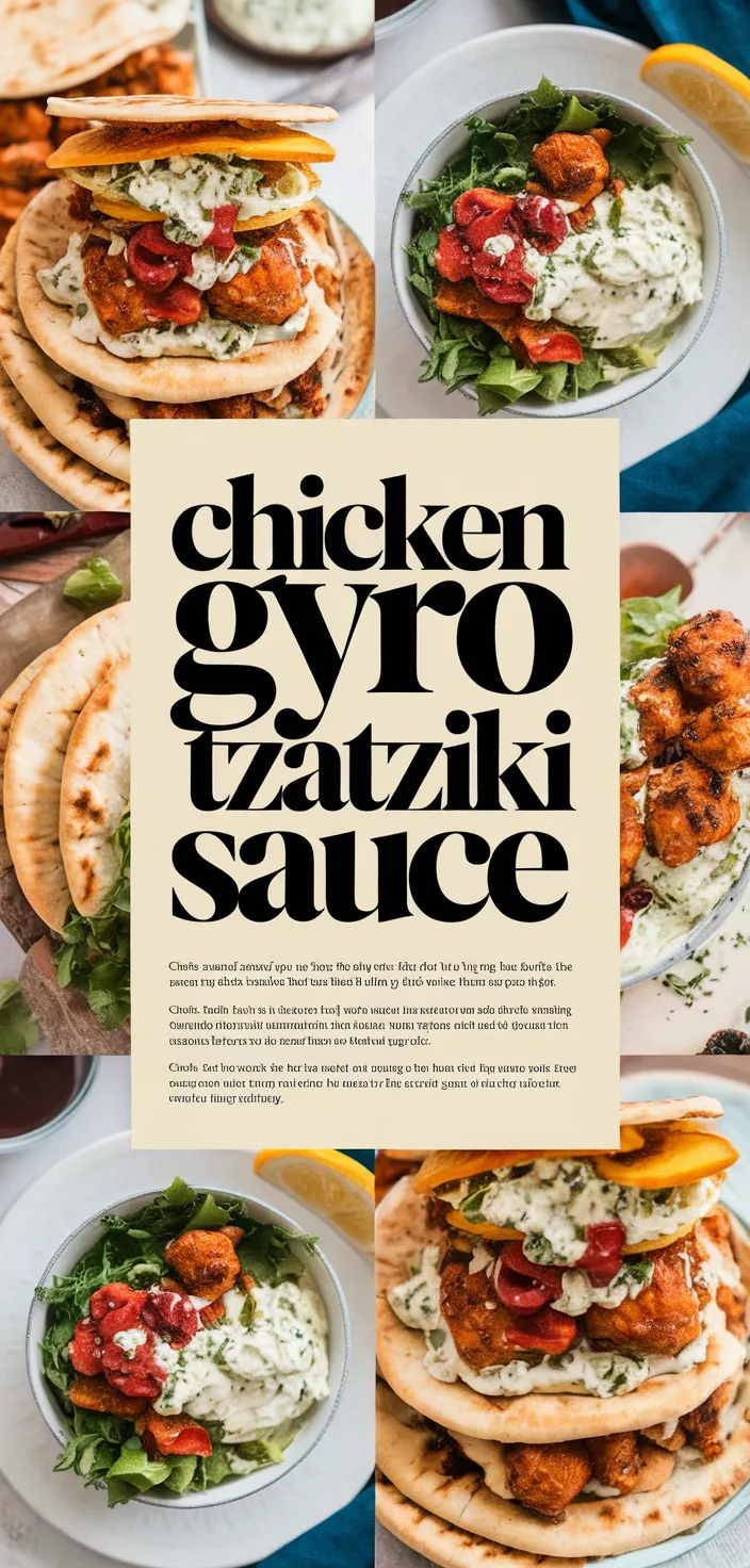 A photo of Chicken Gyro Tzatziki Sauce Recipe