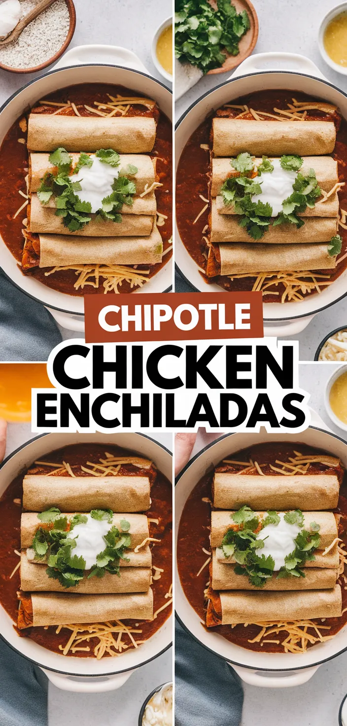 A photo of Chipotle Chicken Enchiladas Recipe