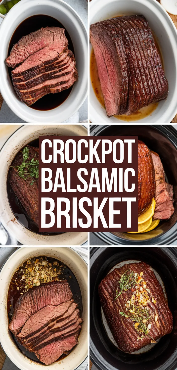 A photo of Crockpot Balsamic Brisket Recipe