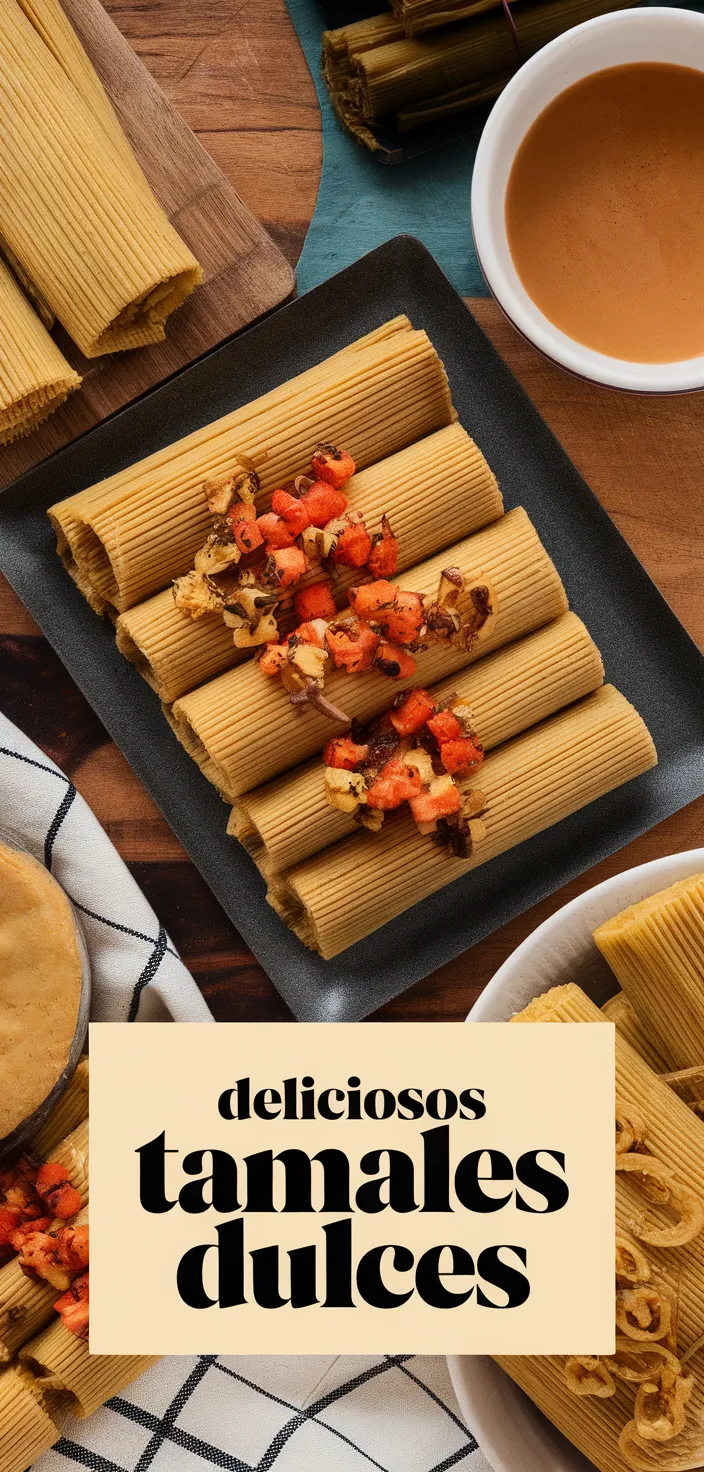 A photo of Deliciosos Tamales Dulces Recipe