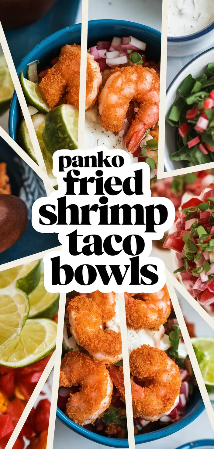 A photo of Extra Crispy Panko Fried Shrimp Tacos Bowls Recipe