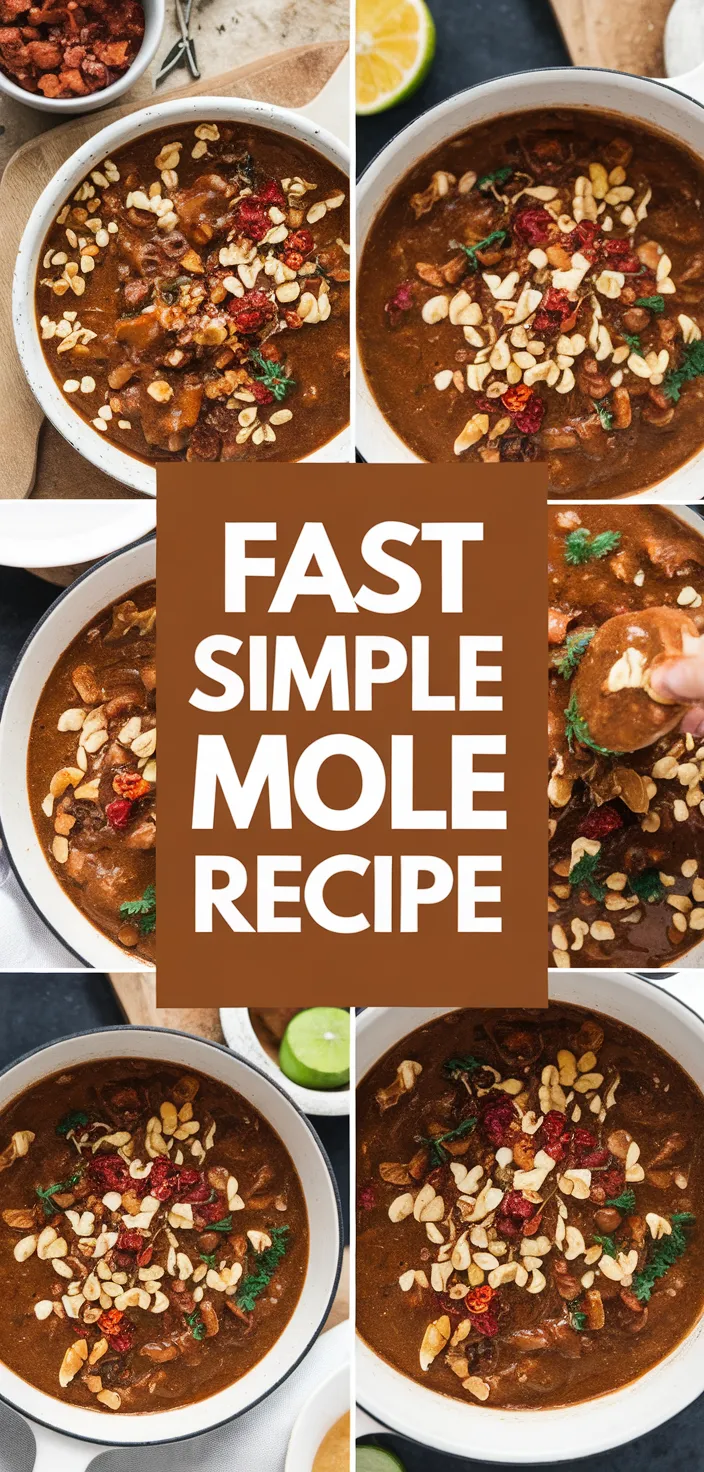 A photo of Fast Simple Mole Recipe