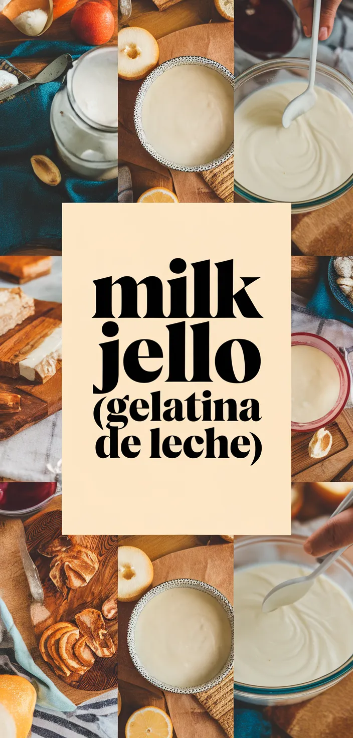 A photo of Gelatina De Leche Mexican Milk Jello Recipe