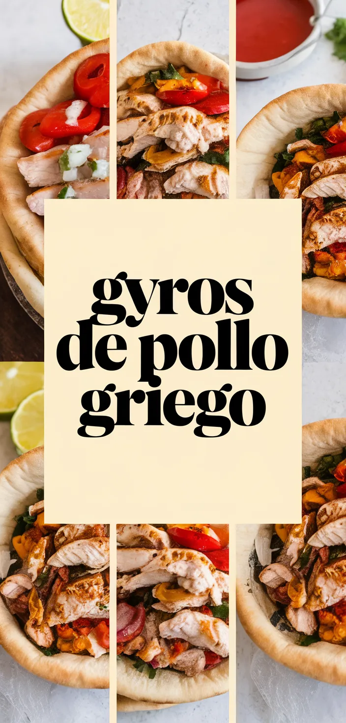 A photo of Gyros De Pollo Comida Griega Recipe