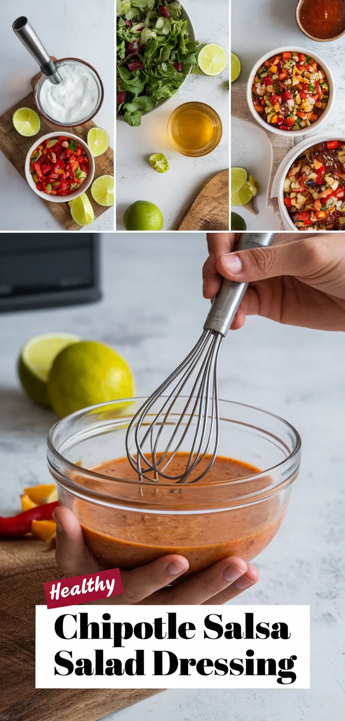 A photo of Healthy Chipotle Salsa Salad Dressing Recipe