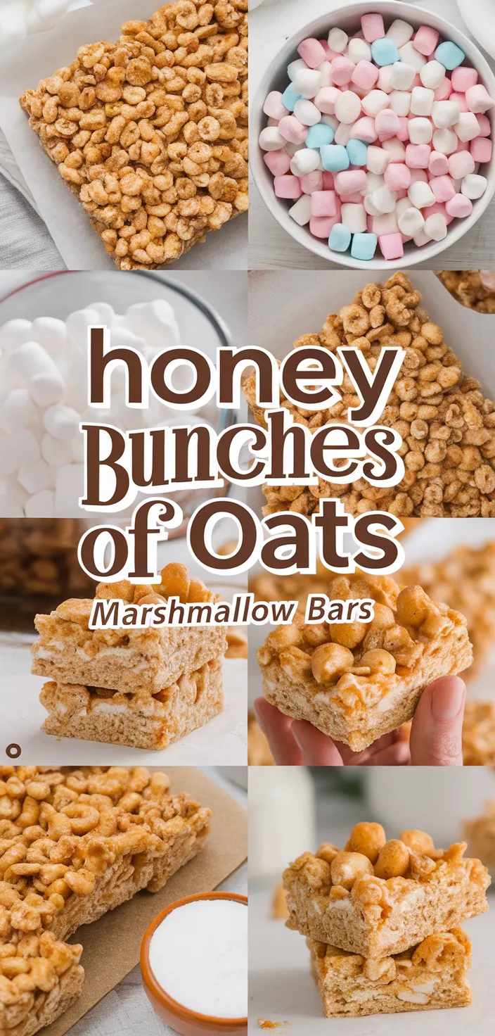 A photo of Honey Bunches Of Oats Marshmallow Bars Recipe