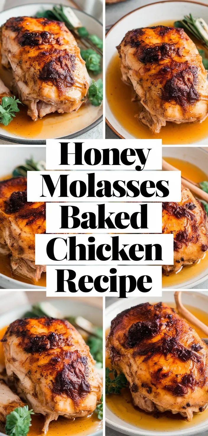 A photo of Honey Molasses Baked Chicken Recipe