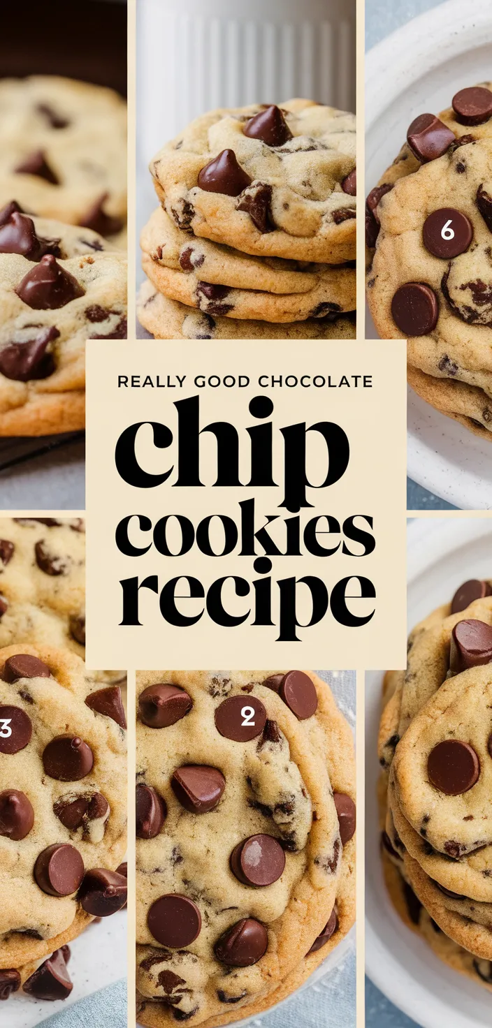 A photo of Really Good Chocolate Chip Cookies Recipe