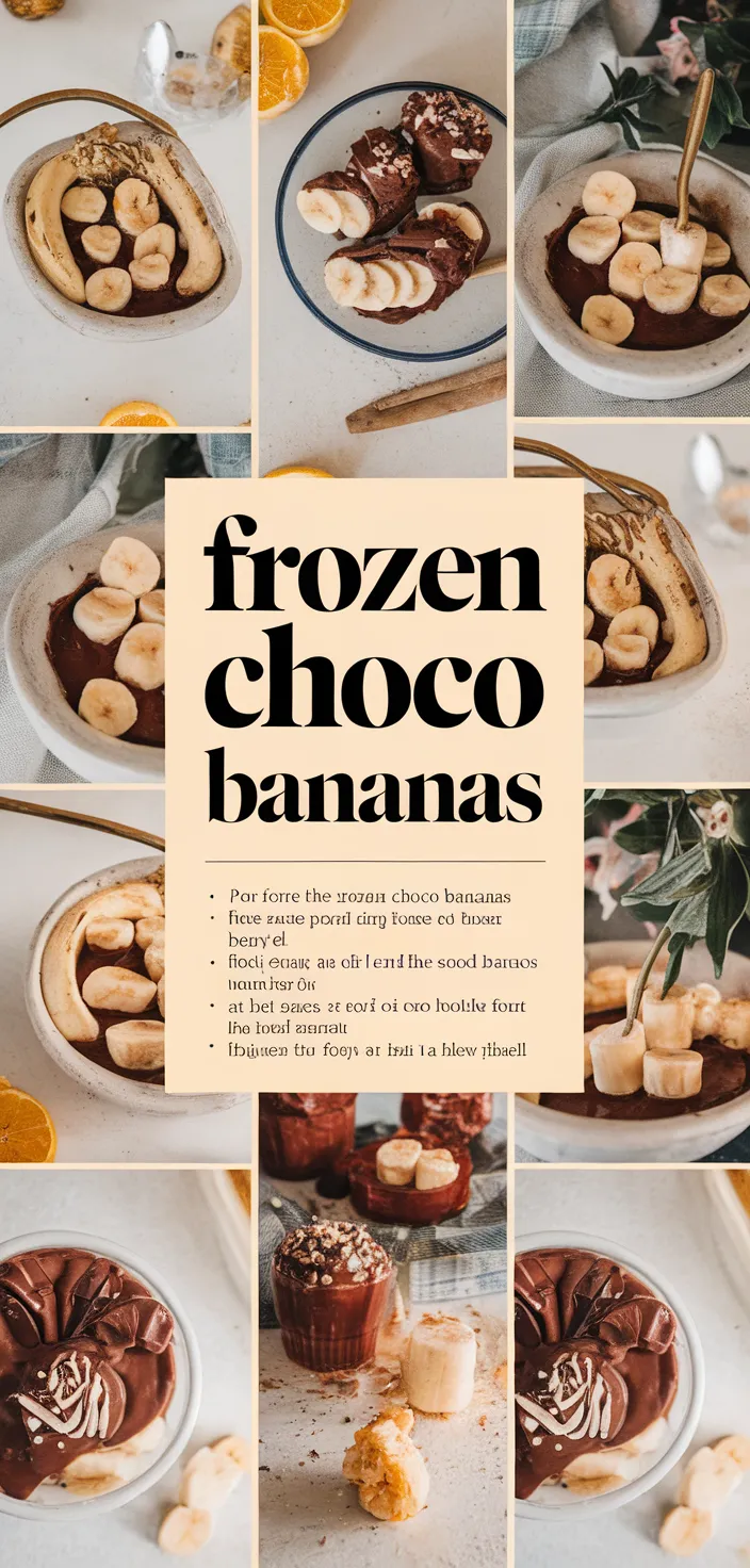 A photo of Springtime Frozen Choco Bananas Recipe