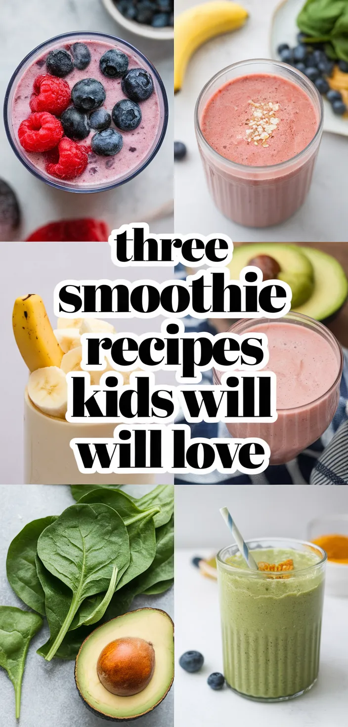 A photo of Three Smoothie Recipes Kids Will Love