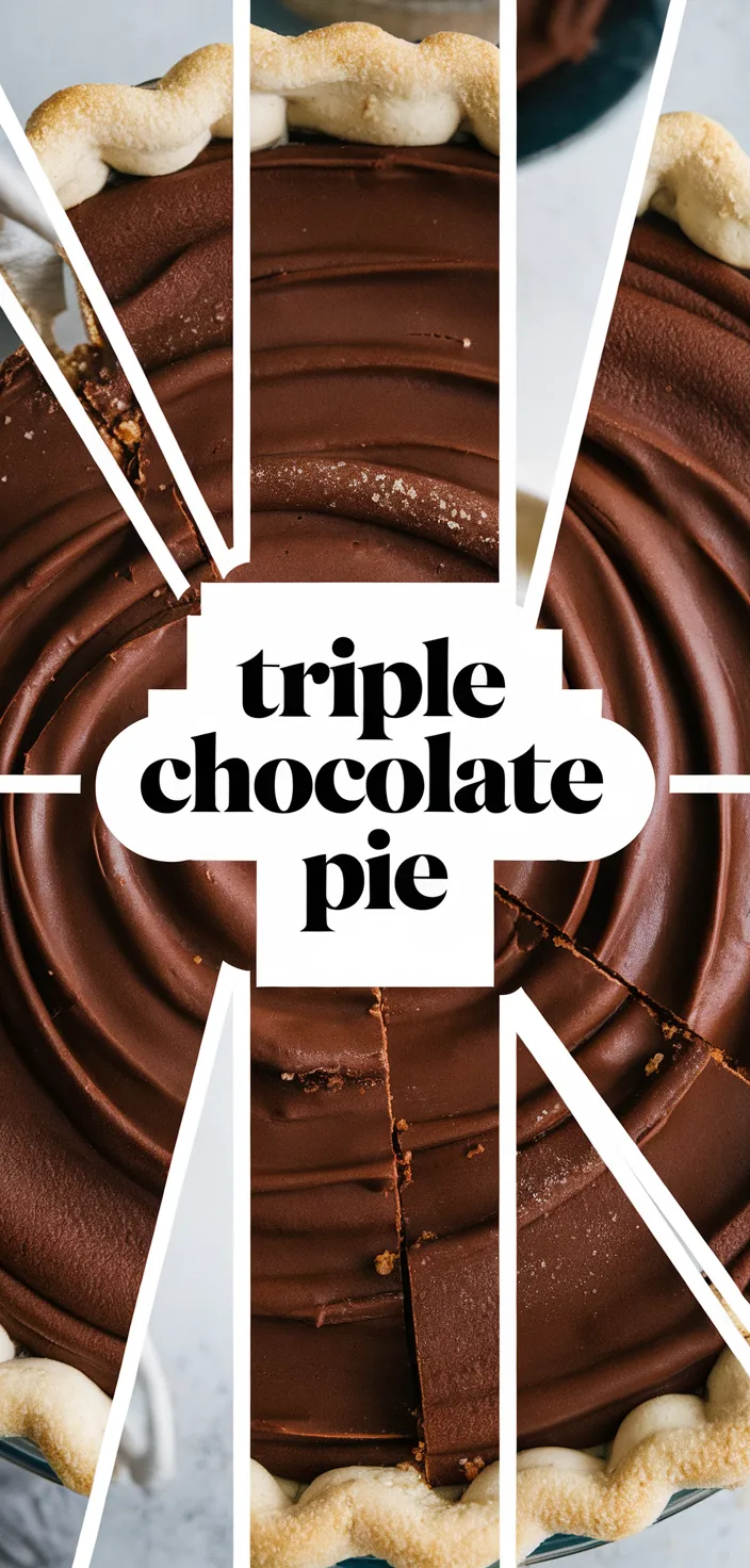 A photo of Triple Chocolate Pie Recipe