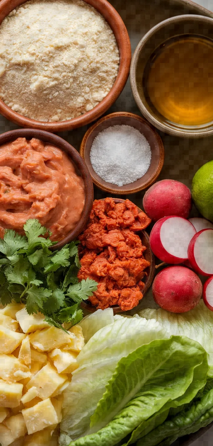 Ingredients photo for Easy Mexican Sope Recipe Chorizo Potato