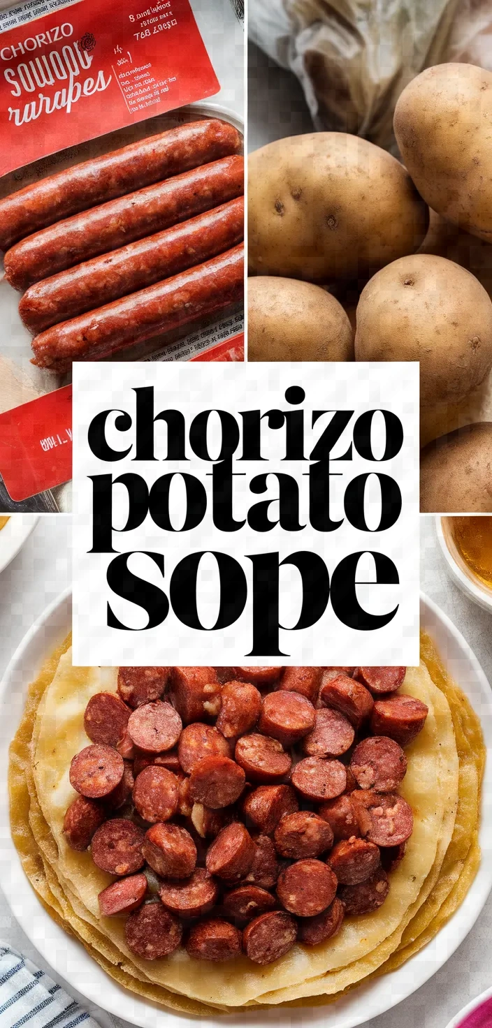 Easy Mexican Sope Recipe Chorizo Potato