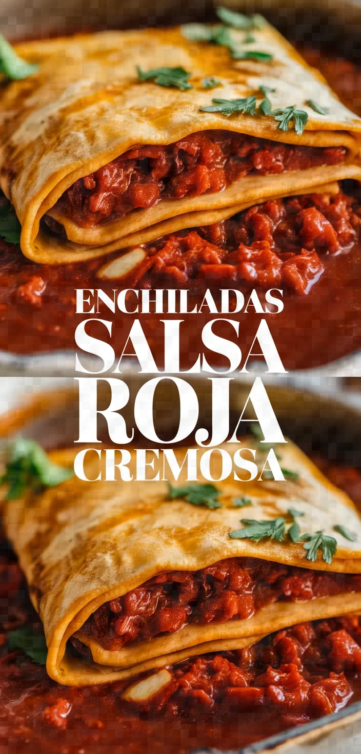 Photo of Enchiladas En Salsa De Chile Roja Muy Cremosa Recipe