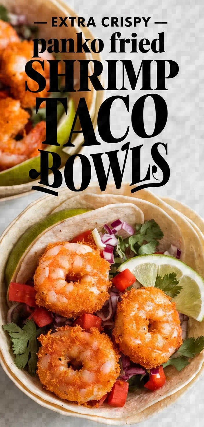 Photo of Extra Crispy Panko Fried Shrimp Tacos Bowls Recipe