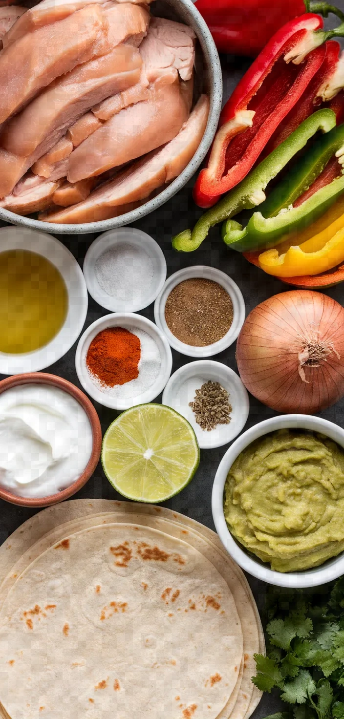 Ingredients photo for Fajitas De Pollo Recipe