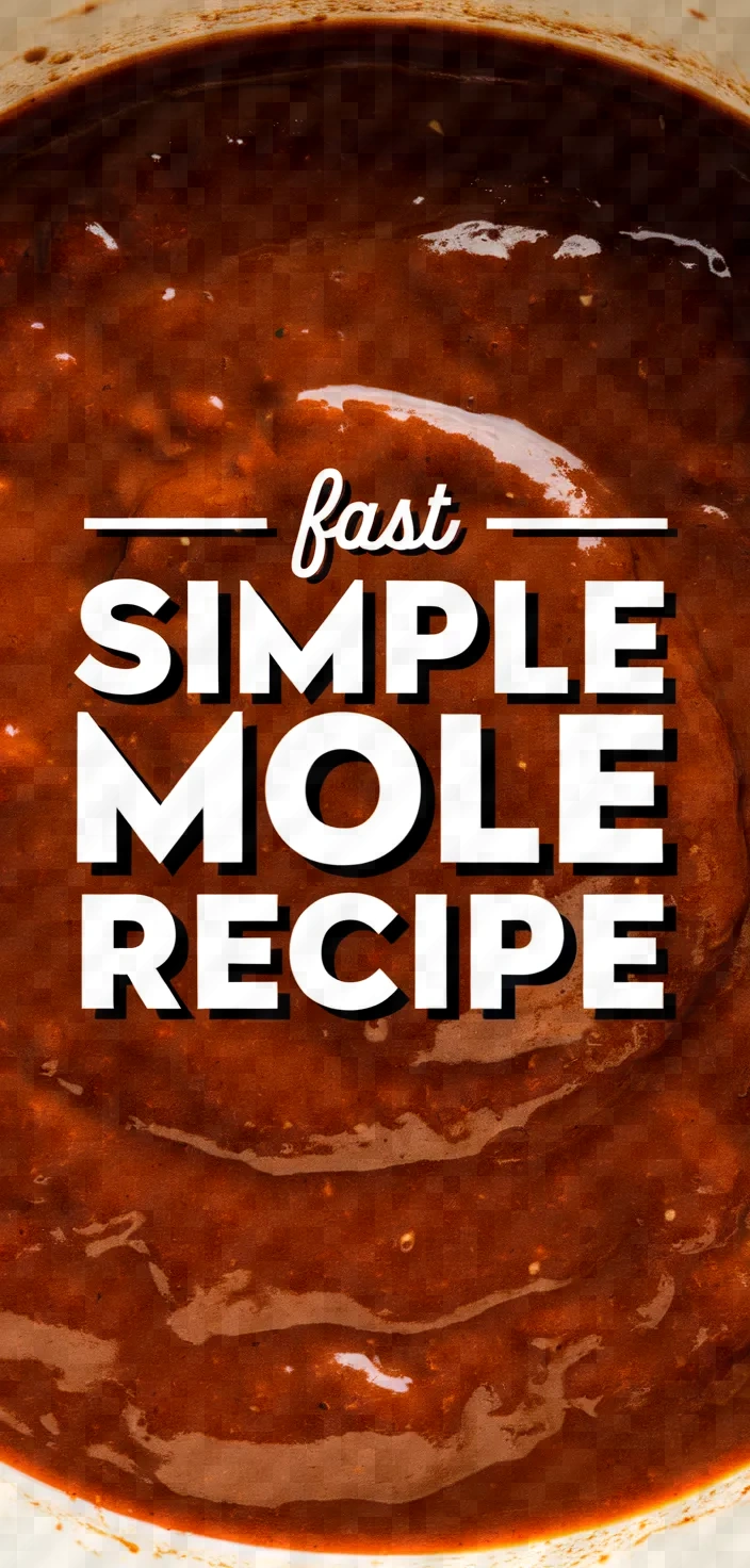 Photo of Fast Simple Mole Recipe