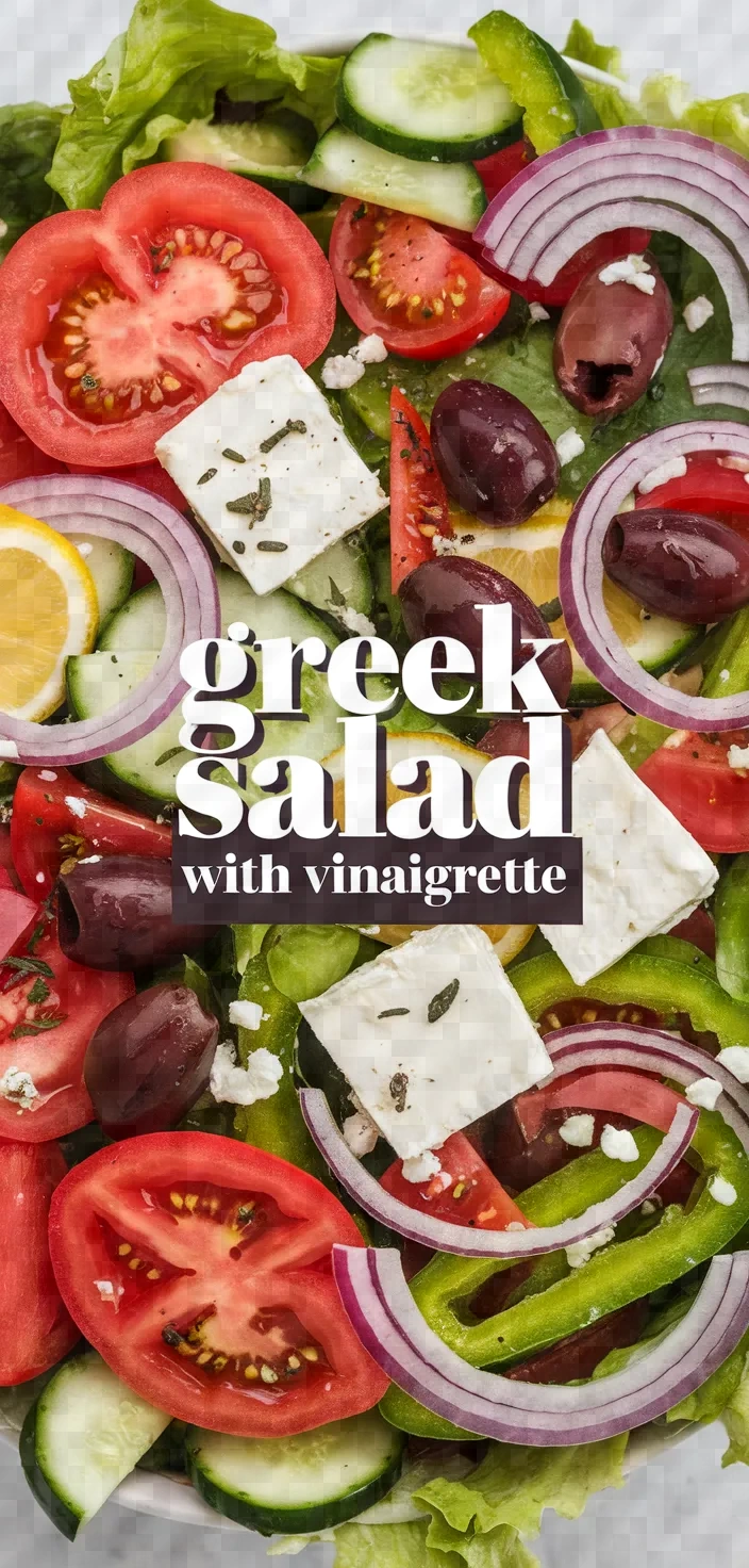 Greek Salad With Lemon Vinaigrette Recipe