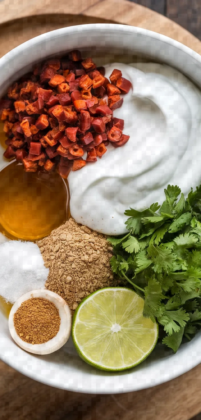 Ingredients photo for Healthy Chipotle Salsa Salad Dressing Recipe