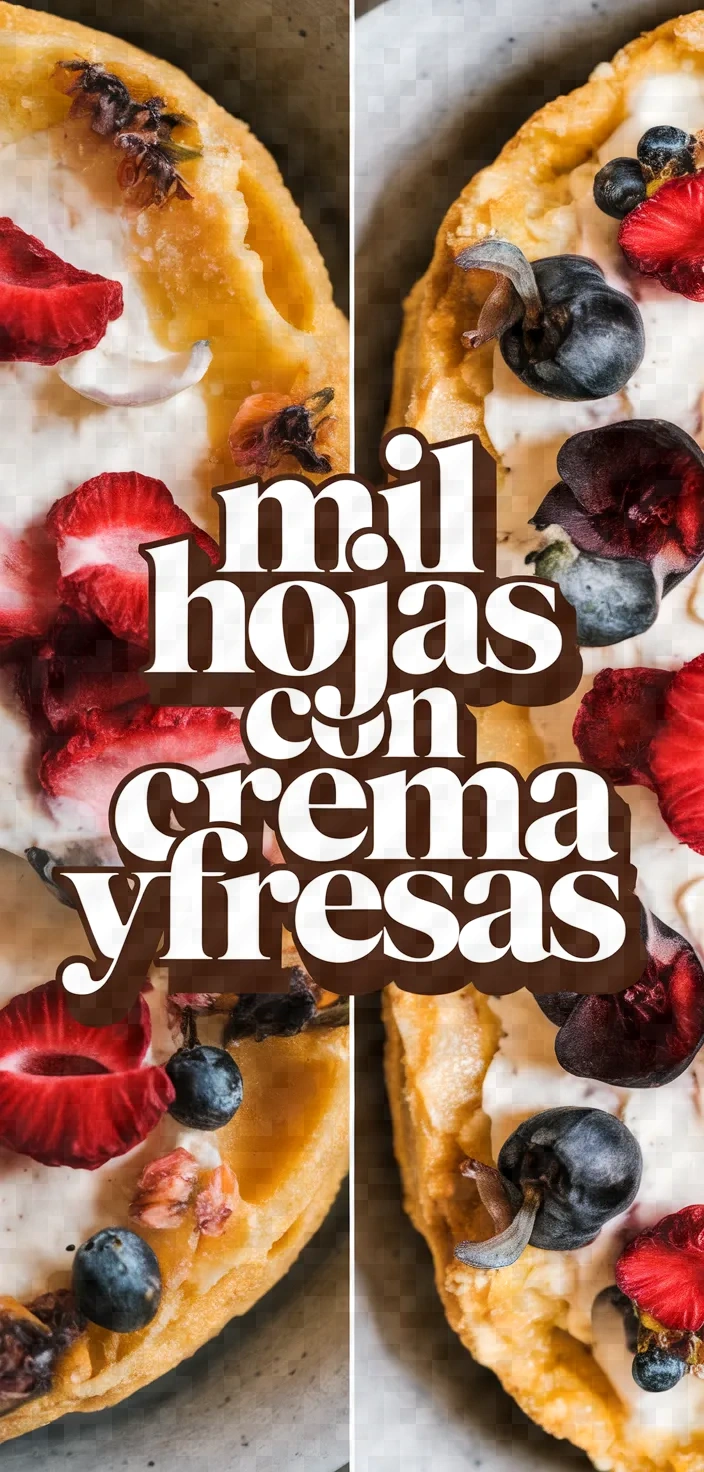 Mil Hojas Con Crema Y Fresas Un Postre Facil Y Rapido Recipe