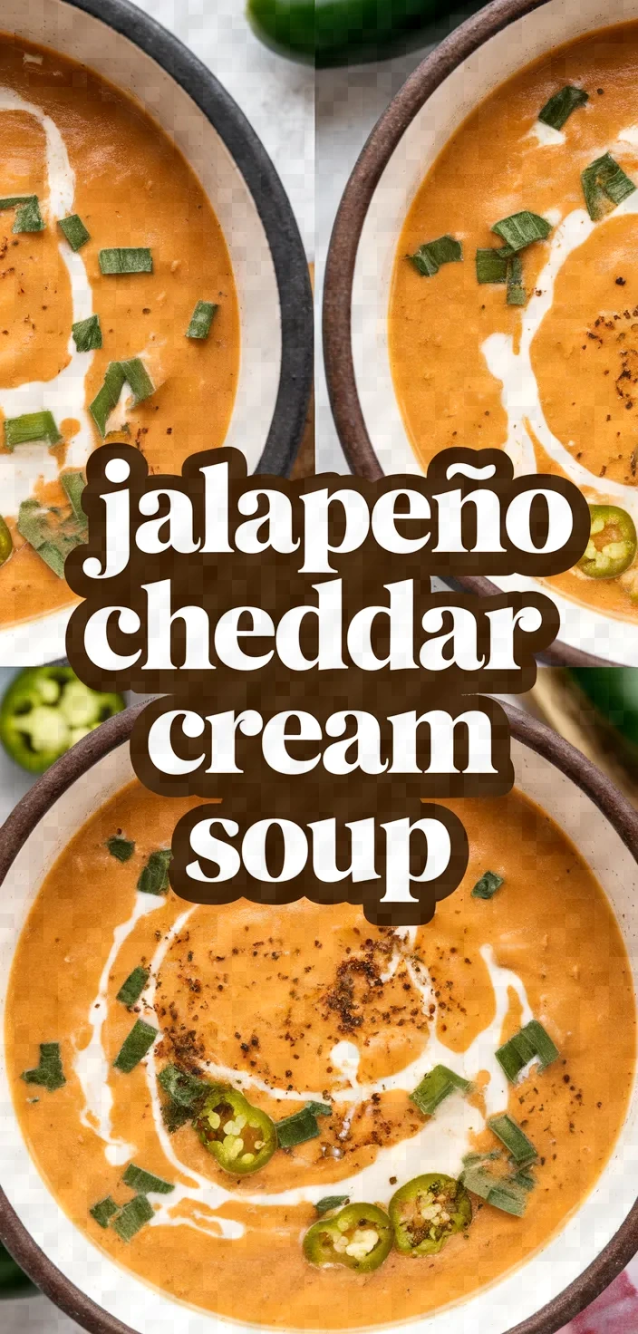 Sopa Cremosa De Jalapeno Y Queso Cheddar Recipe