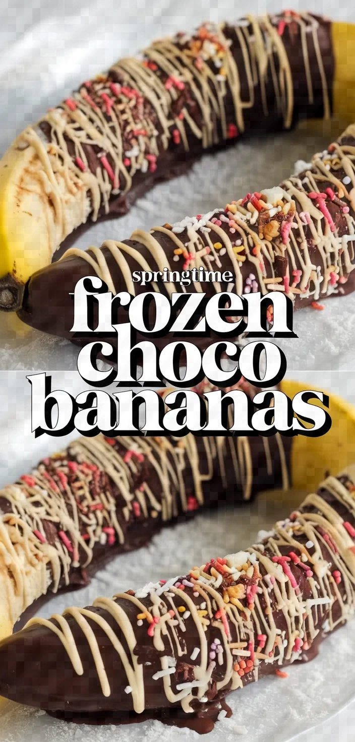 Springtime Frozen Choco Bananas Recipe