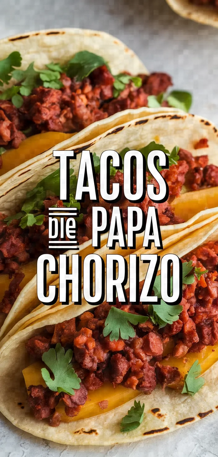 Tacos De Papa Con Chorizo Y Salsa Roja Casera Recipe