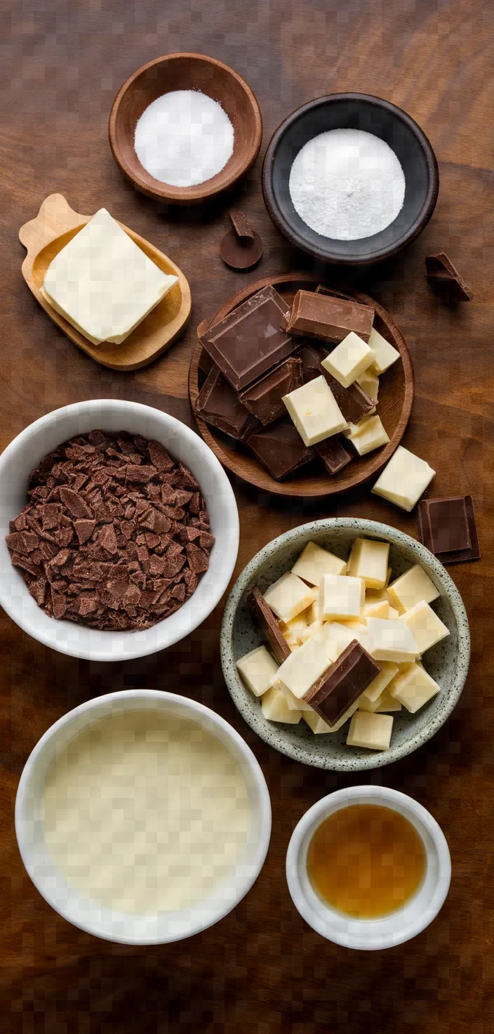 Ingredients photo for Triple Chocolate Pie Recipe