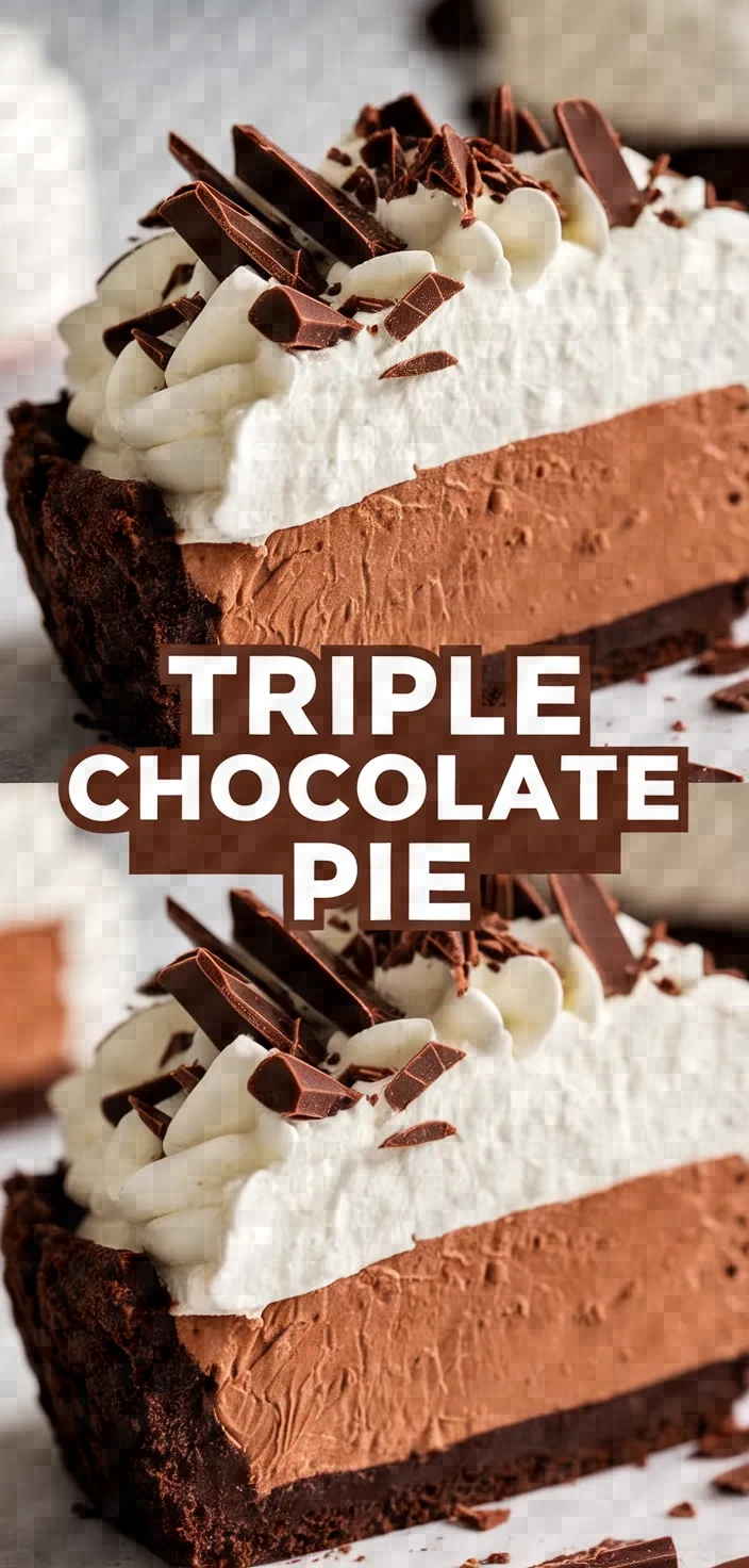 Photo of Triple Chocolate Pie Recipe