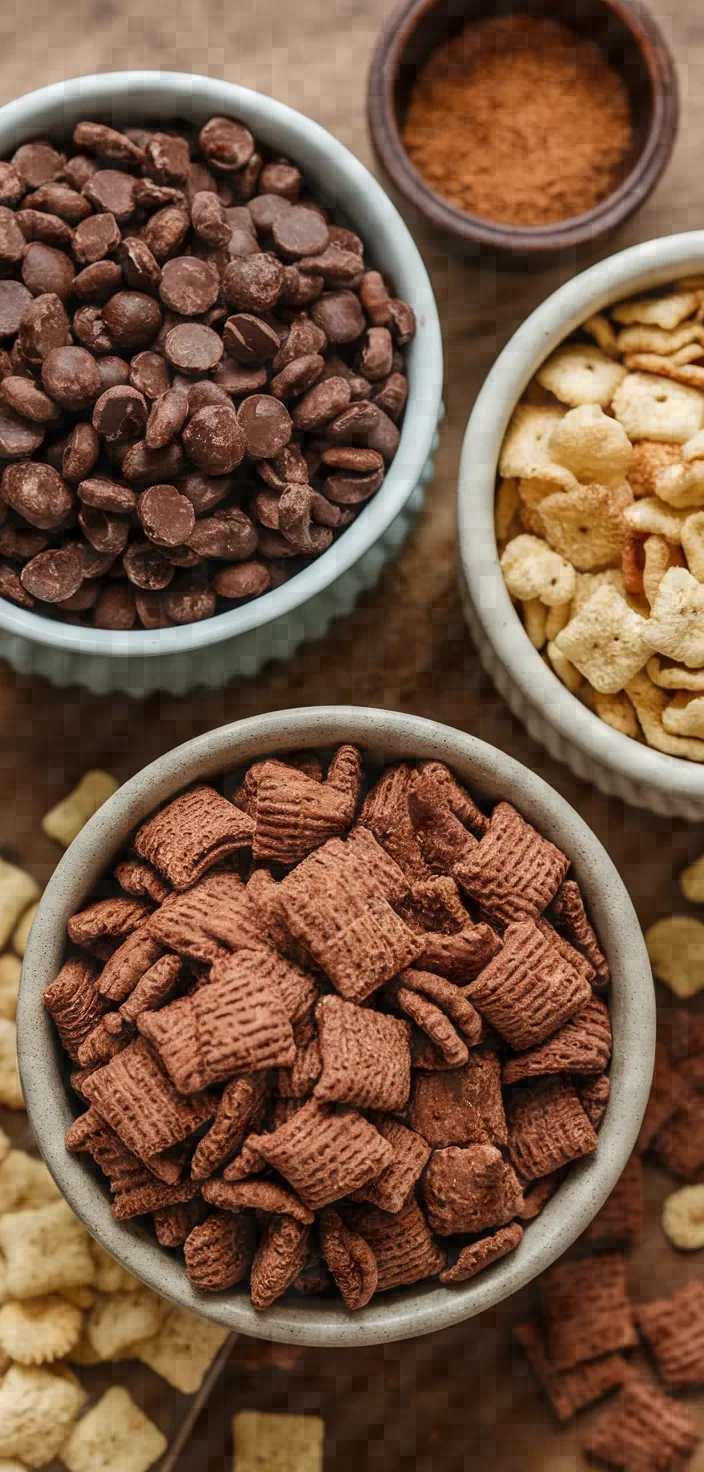 Ingredients photo for Two Ingredient Chocolate Cinnamon Cereal Bars Recipe