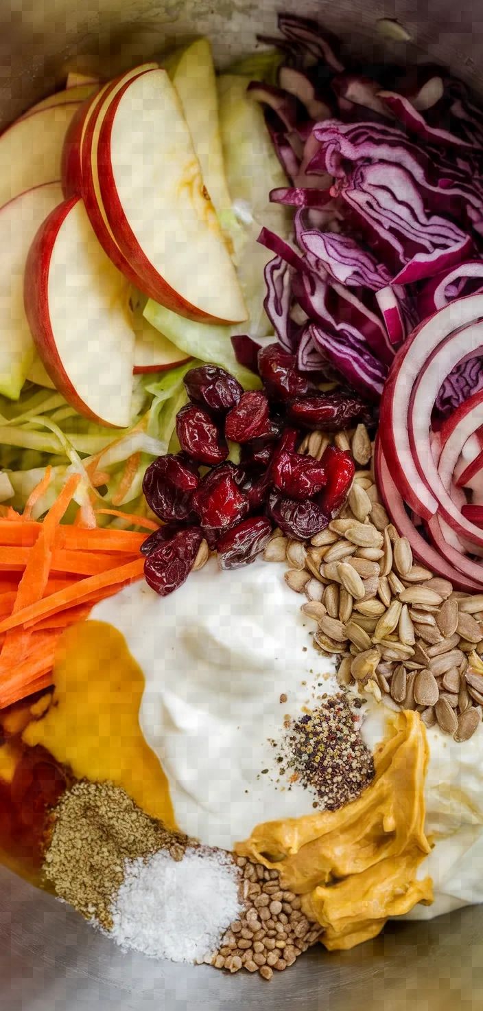 Ingredients photo for Amazing Apple Slaw Recipe