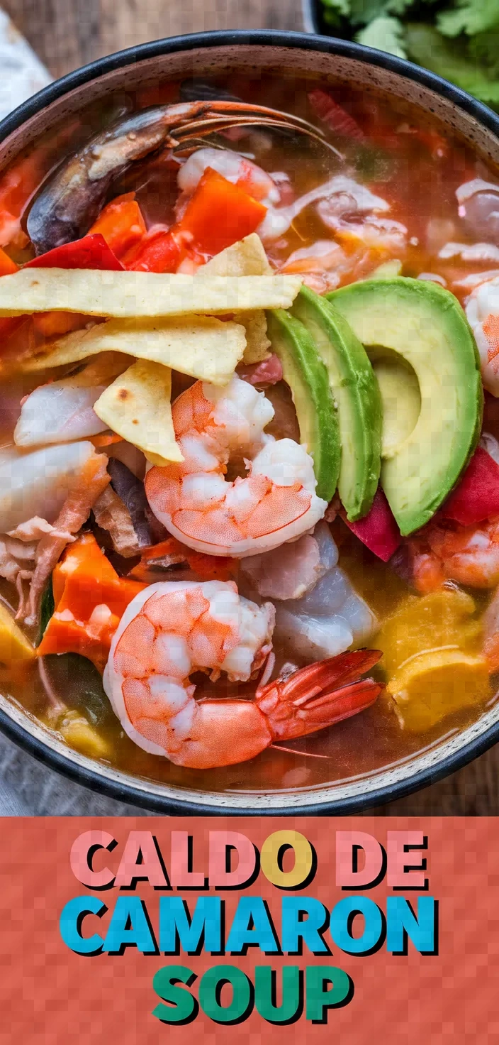 Mexican Seafood Soup Caldo De Camaron Recipe