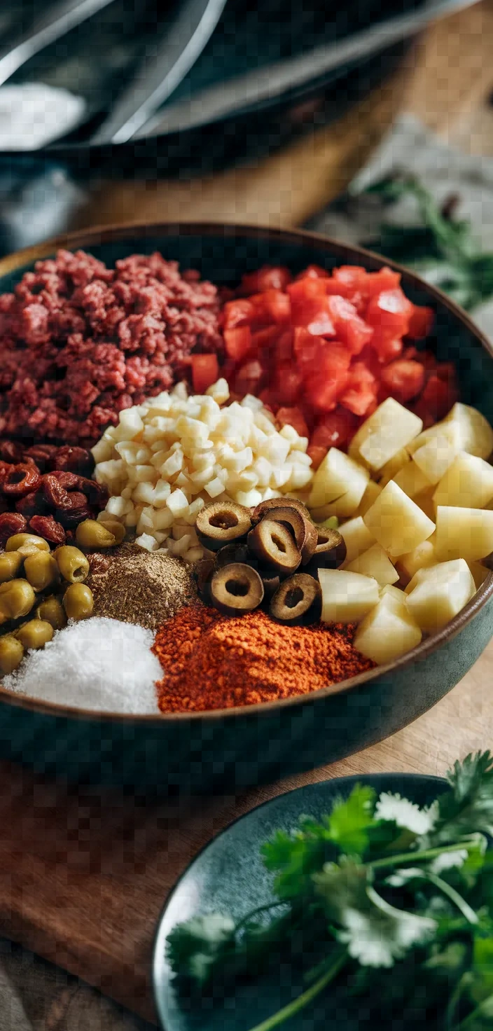 Ingredients photo for Picadillo Mexicano Recipe