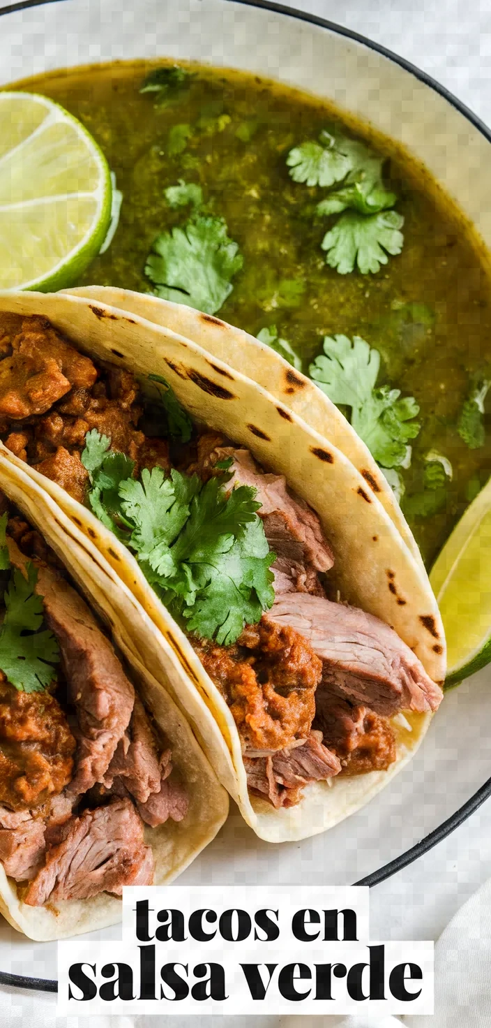 Photo of Tacos De Puerco Banados En Salsa Verde Recipe