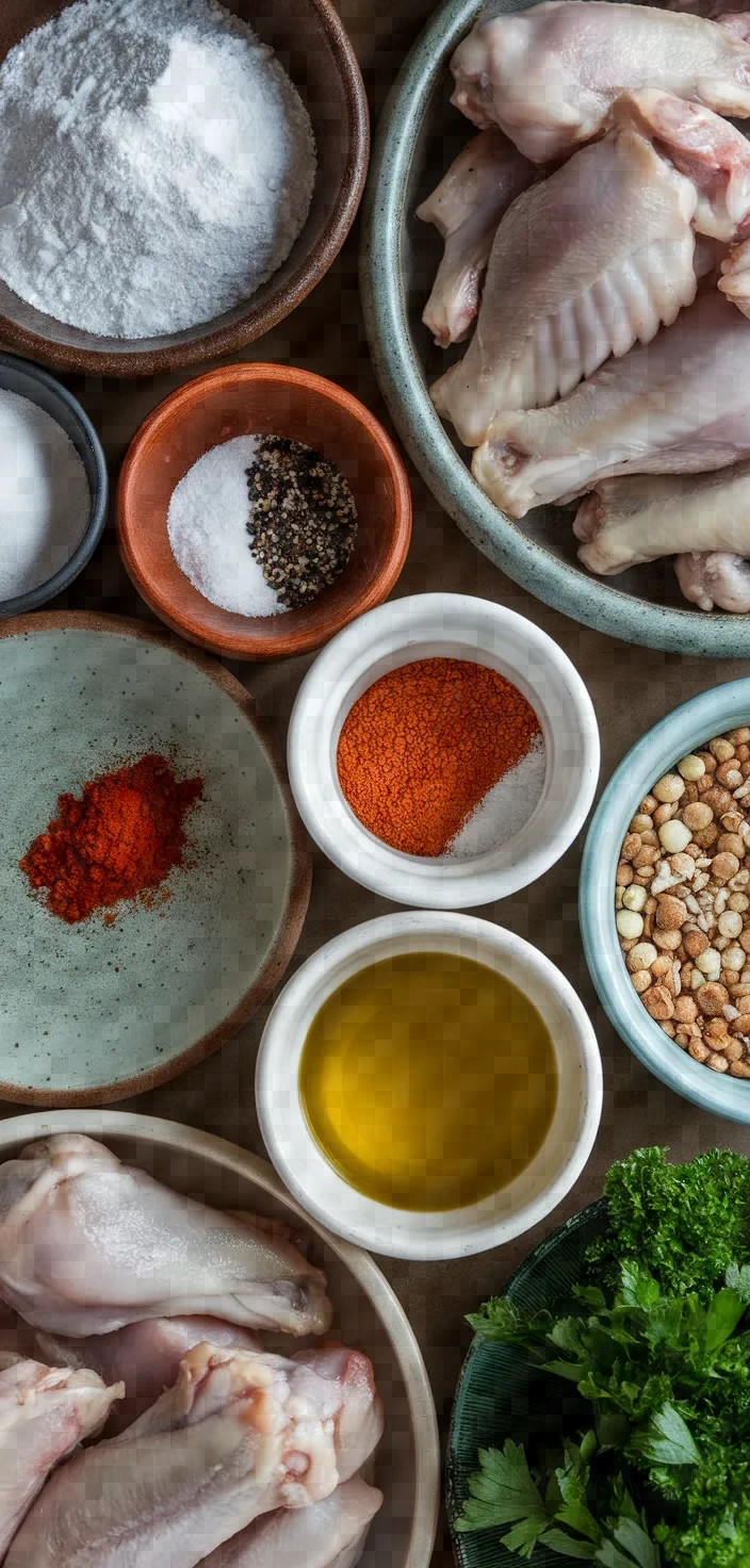 Ingredients photo for Baked Chicken Wings Recipe