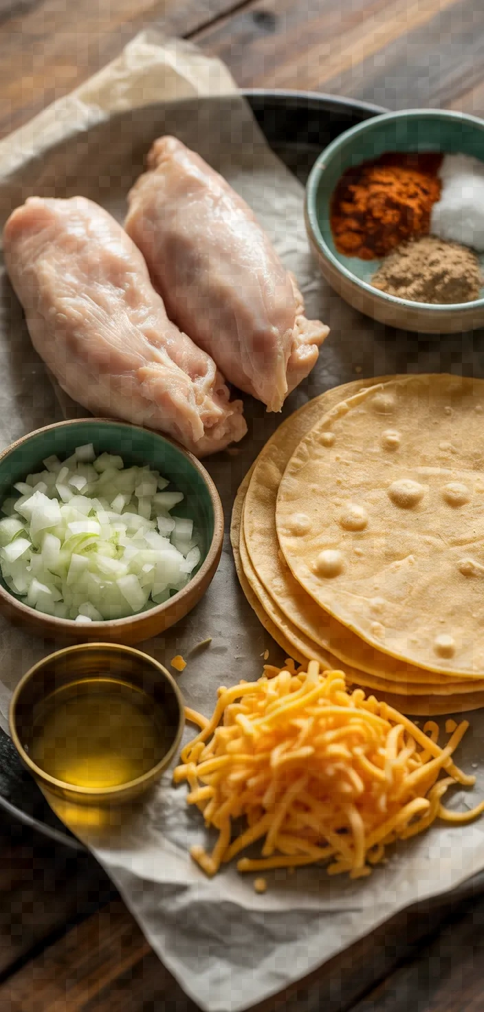 Ingredients photo for Chicken Taquitos Recipe