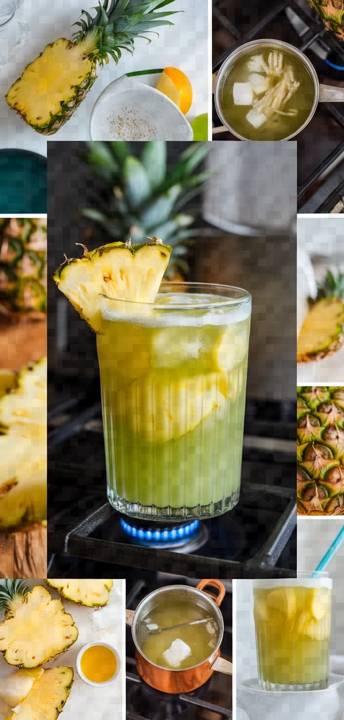 A photo of Agua De Pina Recipe