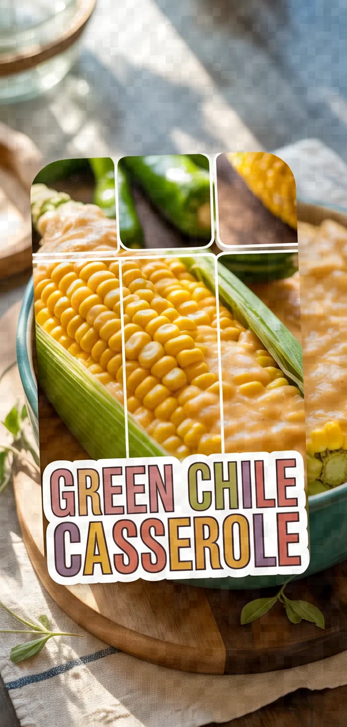 A photo of Green Chile Corn Casserole Recipe