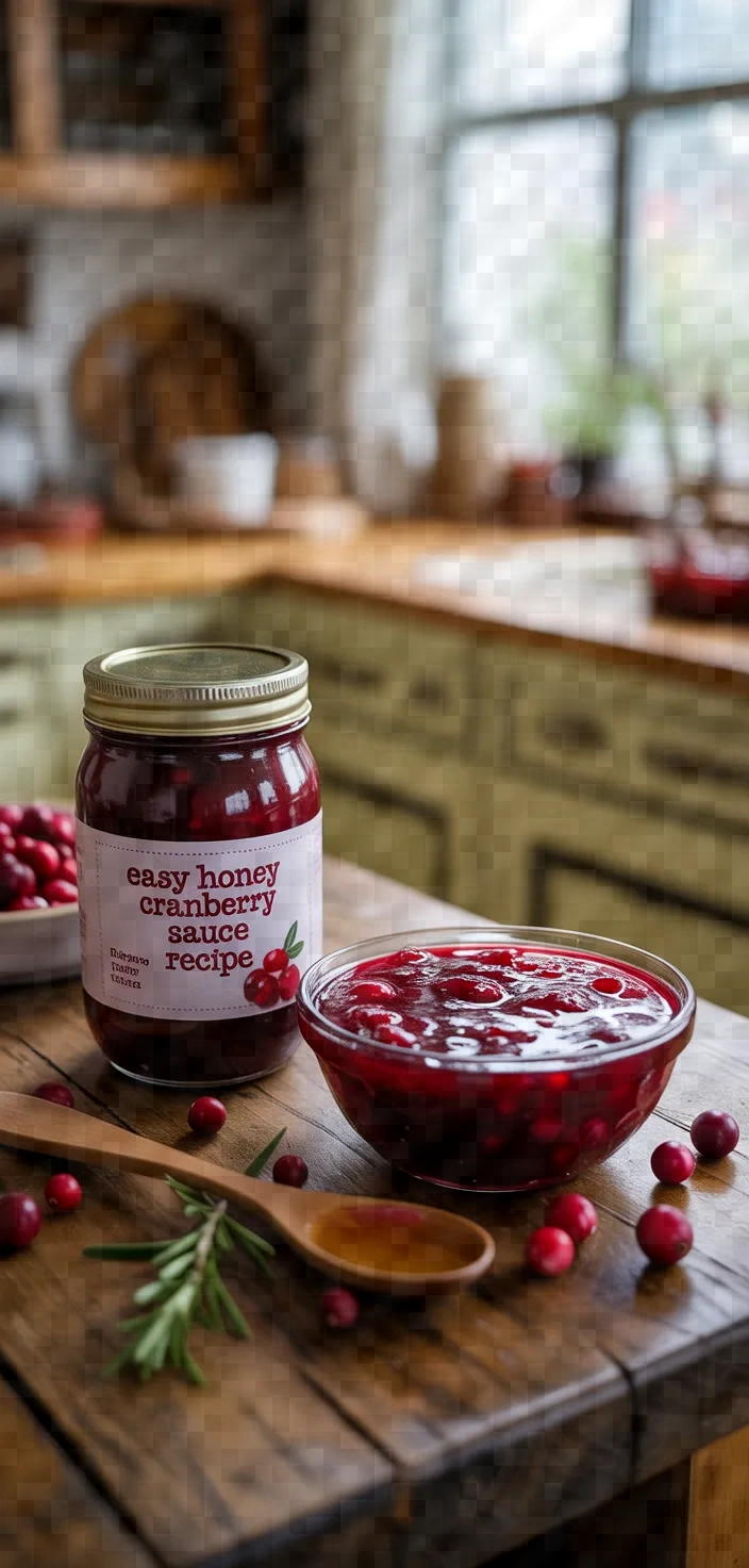 Easy Honey Cranberry Sauce Recipe