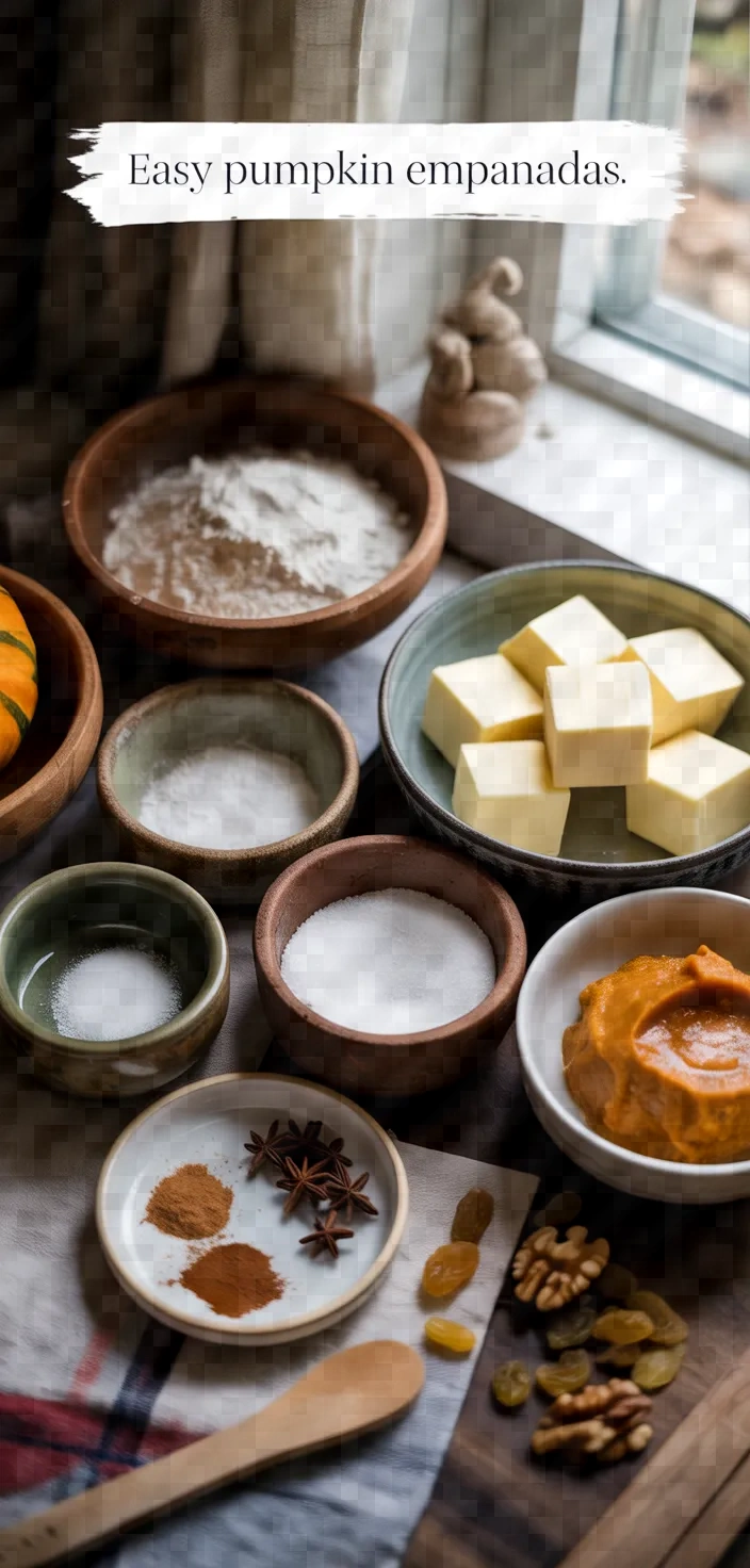 Ingredients photo for Easy Pumpkin Empanadas Recipe