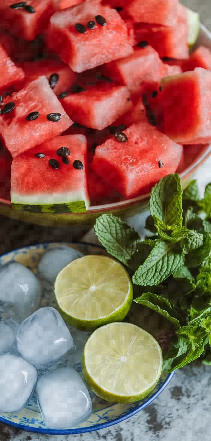 Ingredients photo for Mexican Watermelon Water Agua De Sandia Recipe